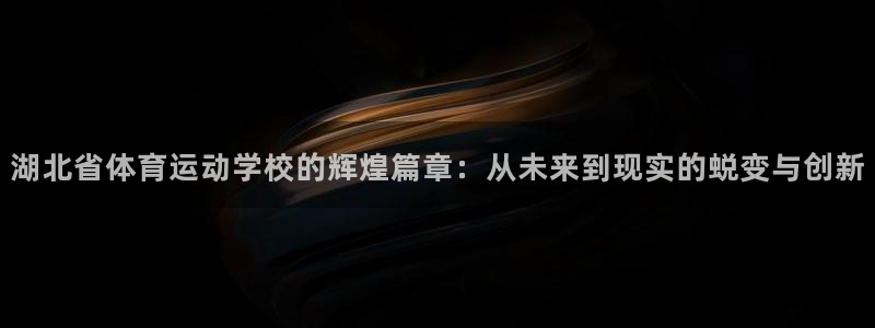 风速体育：湖北省体育运动学校的辉煌篇章：从未来到现实的蜕变与创新